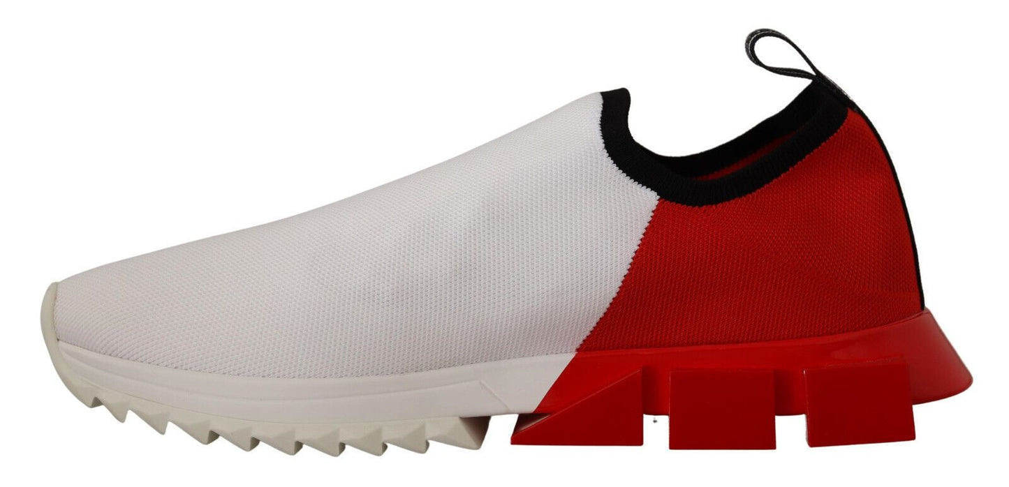 Sneakers-sandales Sorrento blanches et rouges Dolce & Gabbana