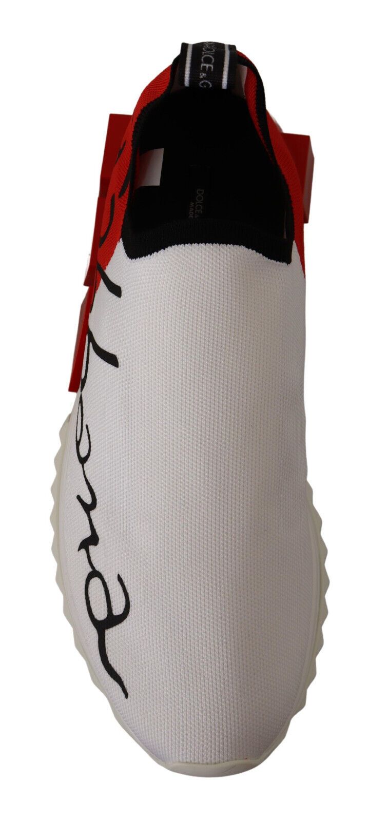 Sneakers-sandales Sorrento blanches et rouges Dolce & Gabbana
