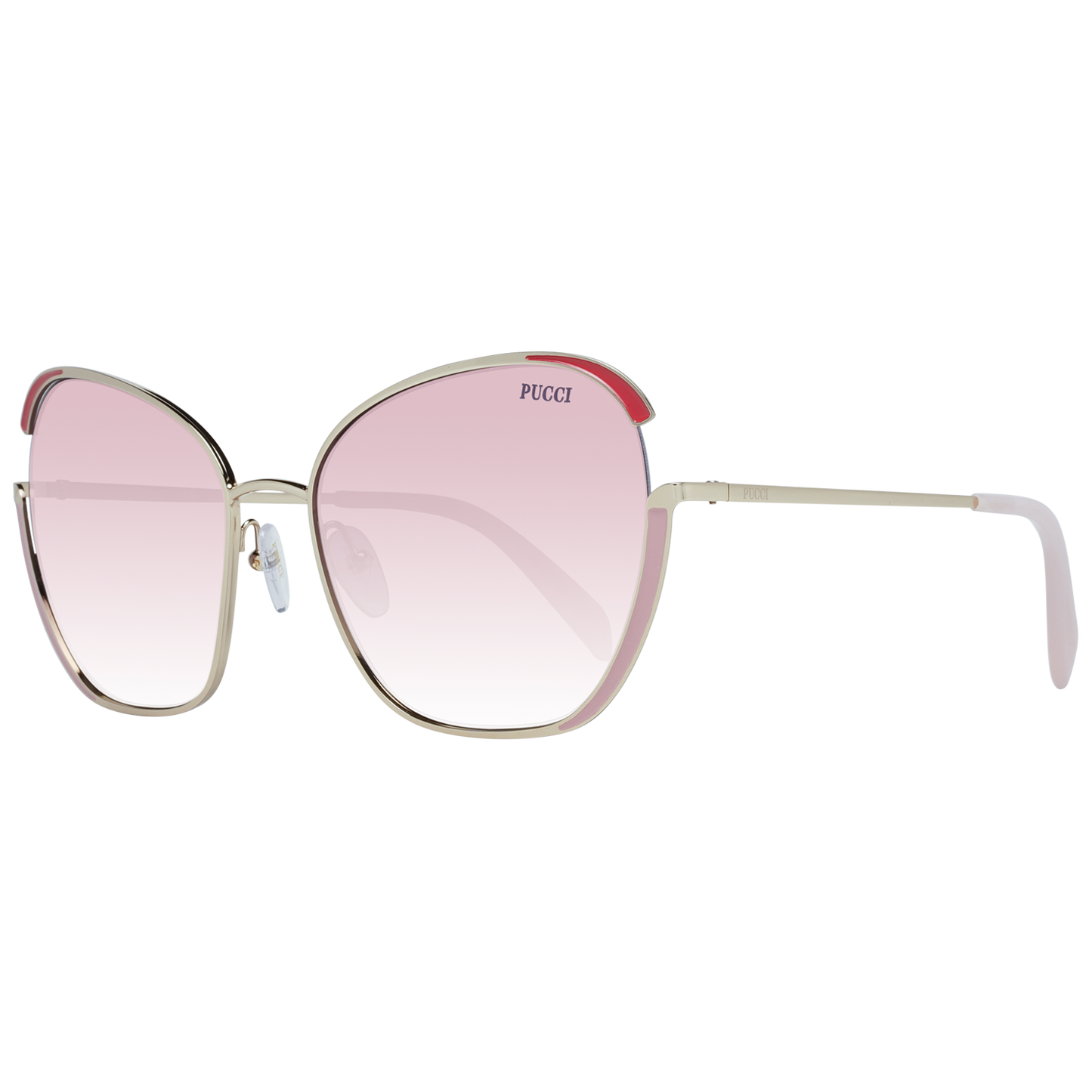 Lunettes de soleil Emilio Pucci dorées pour femme