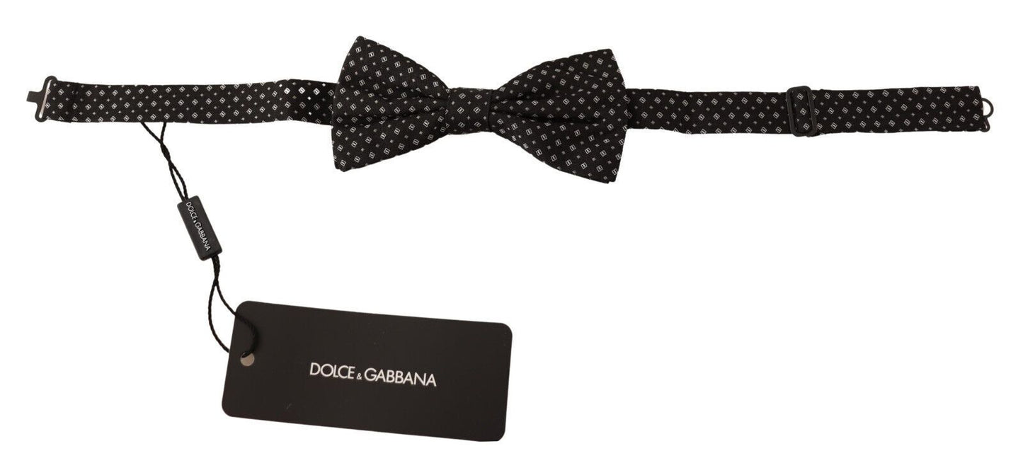 Cravate papillon ajustable noire 100 % soie Dolce & Gabbana