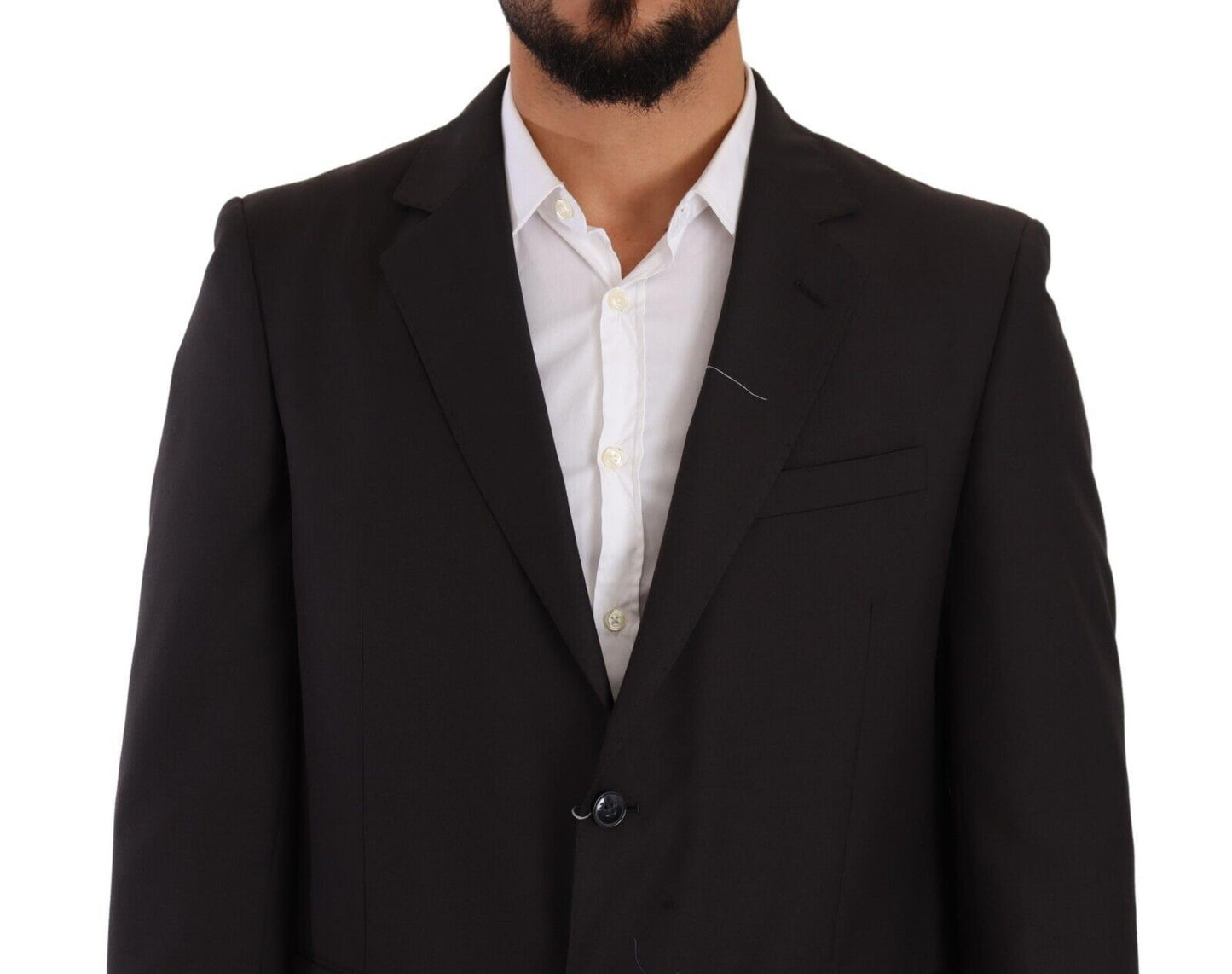 Costume formel gris en polyester à simple boutonnage de Domenico Tagliente