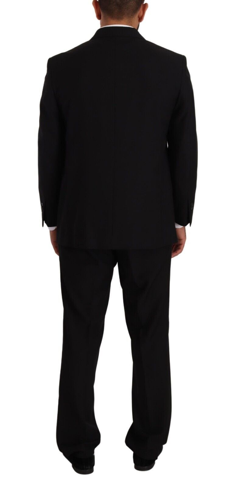 Costume formel noir en polyester à simple boutonnage de Domenico Tagliente