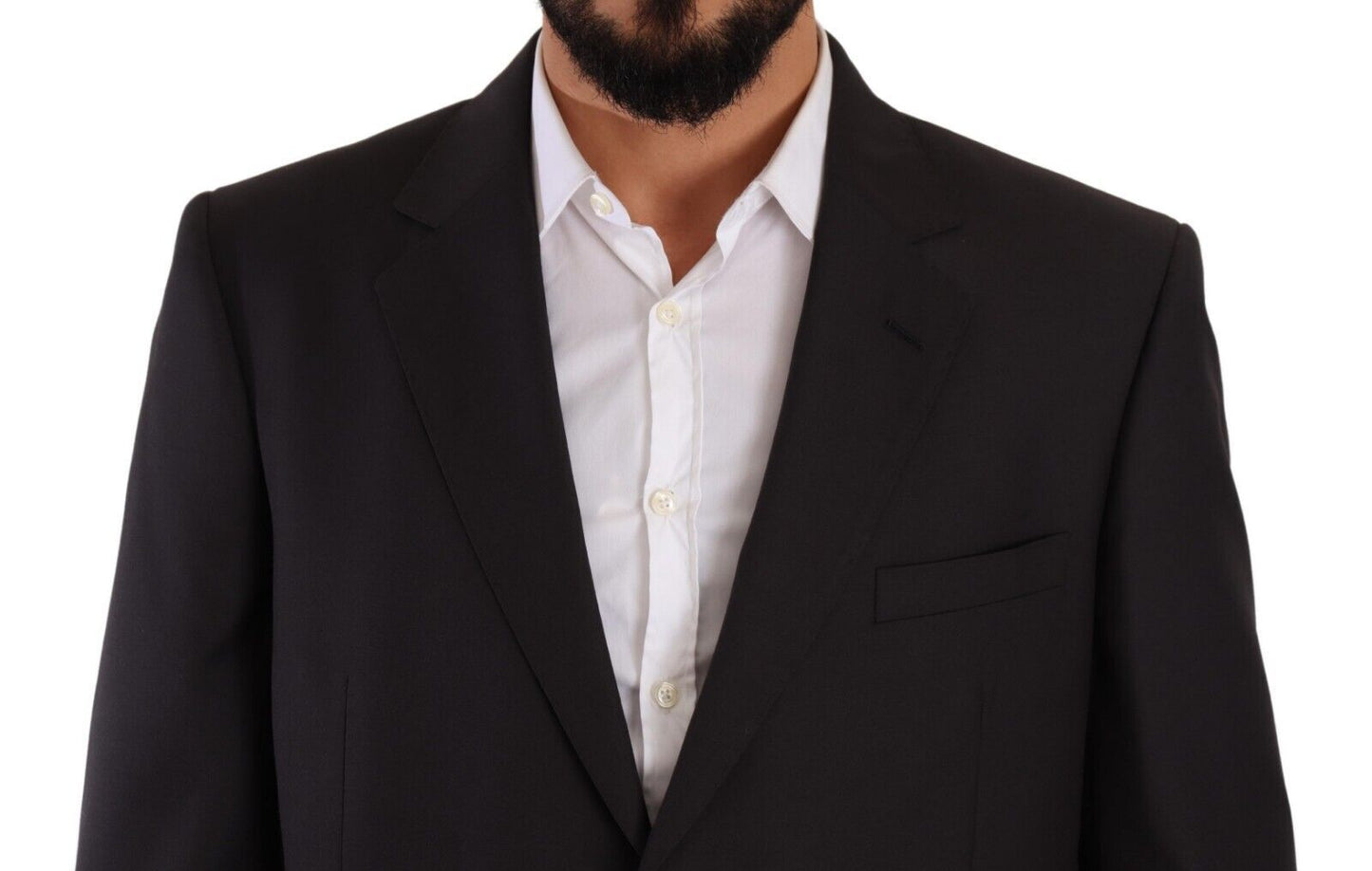 Costume formel gris en polyester à simple boutonnage de Domenico Tagliente