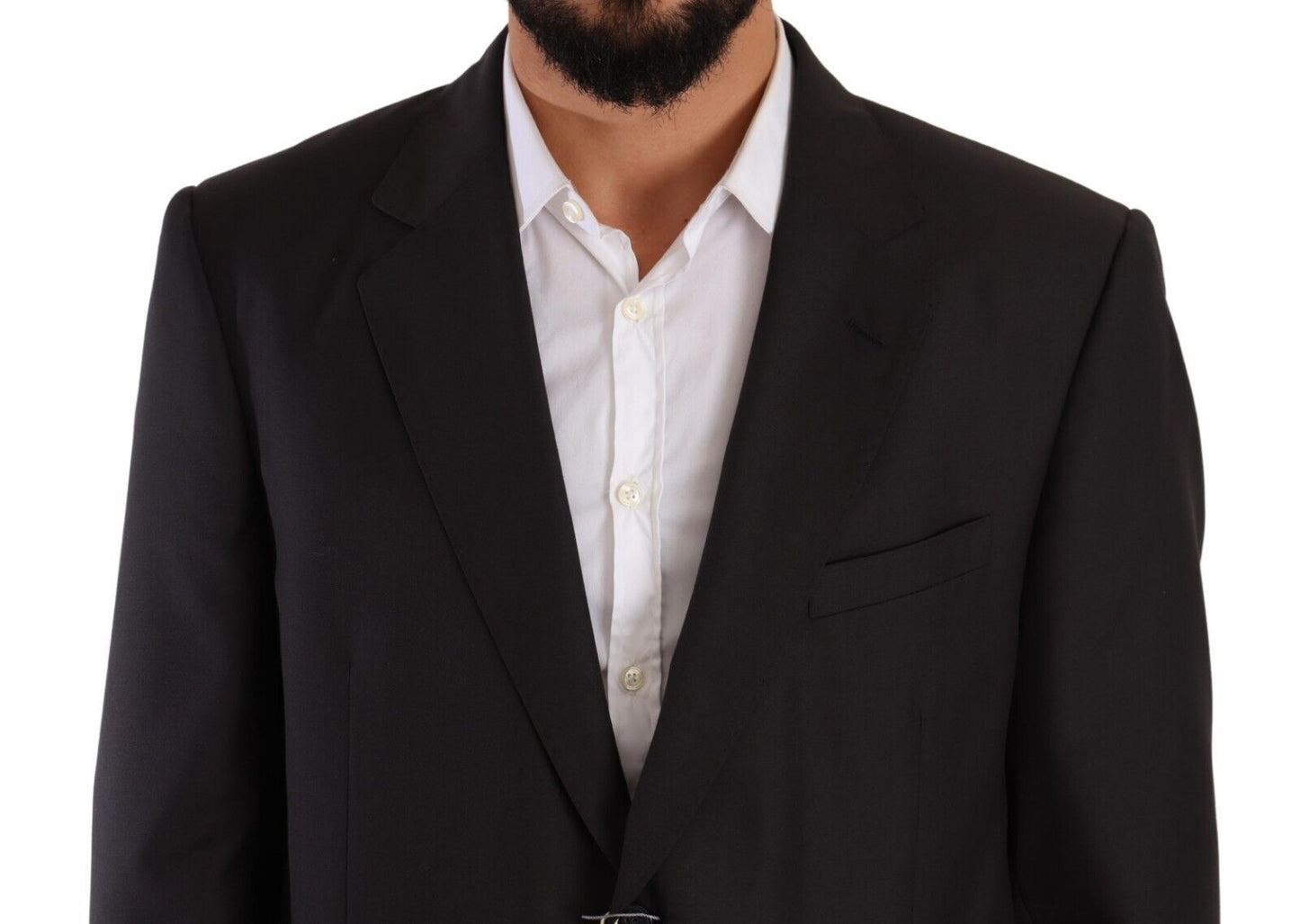 Costume formel gris en polyester à simple boutonnage de Domenico Tagliente