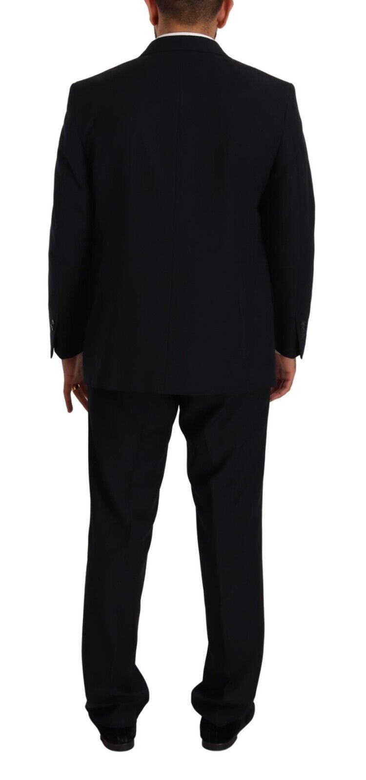 Costume formel bleu en polyester à simple boutonnage de Domenico Tagliente