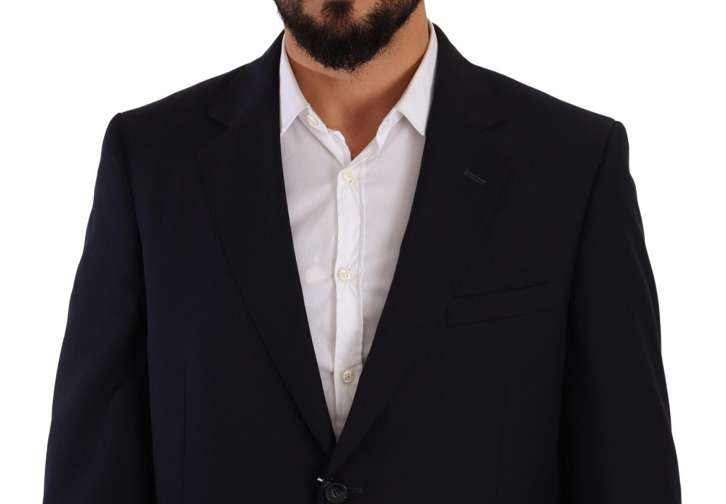 Costume formel bleu en polyester à simple boutonnage de Domenico Tagliente