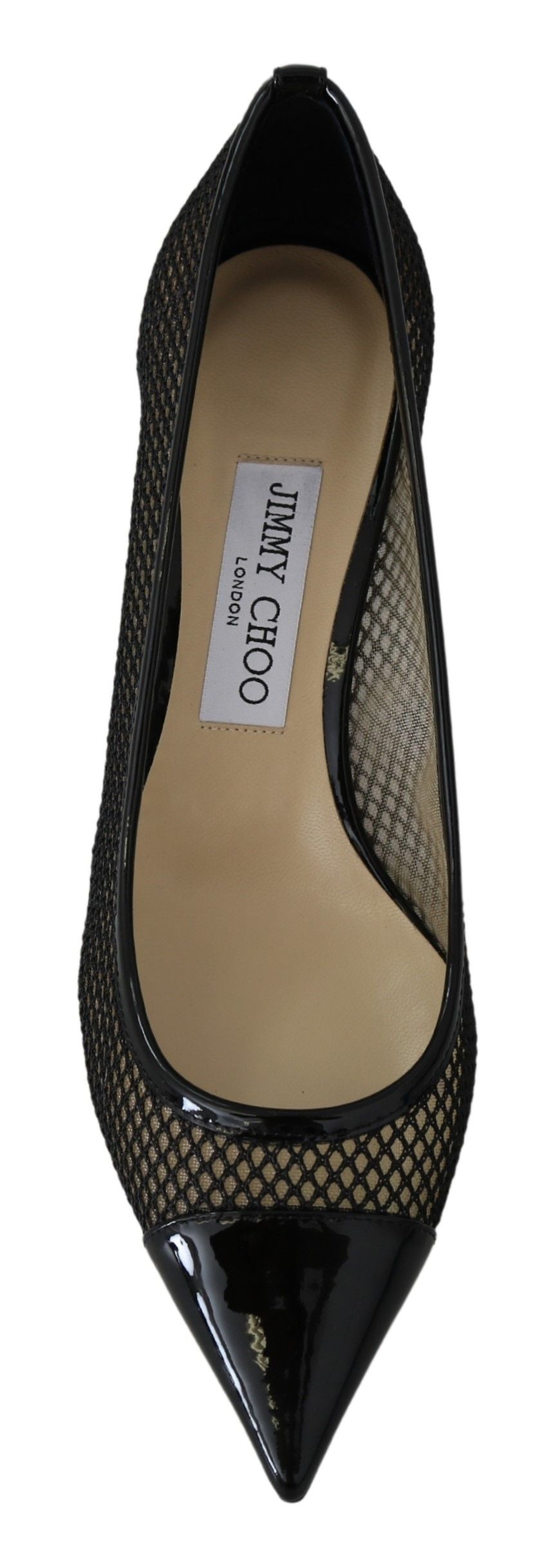 Escarpins à bout pointu en maille vernie Chic de Jimmy Choo