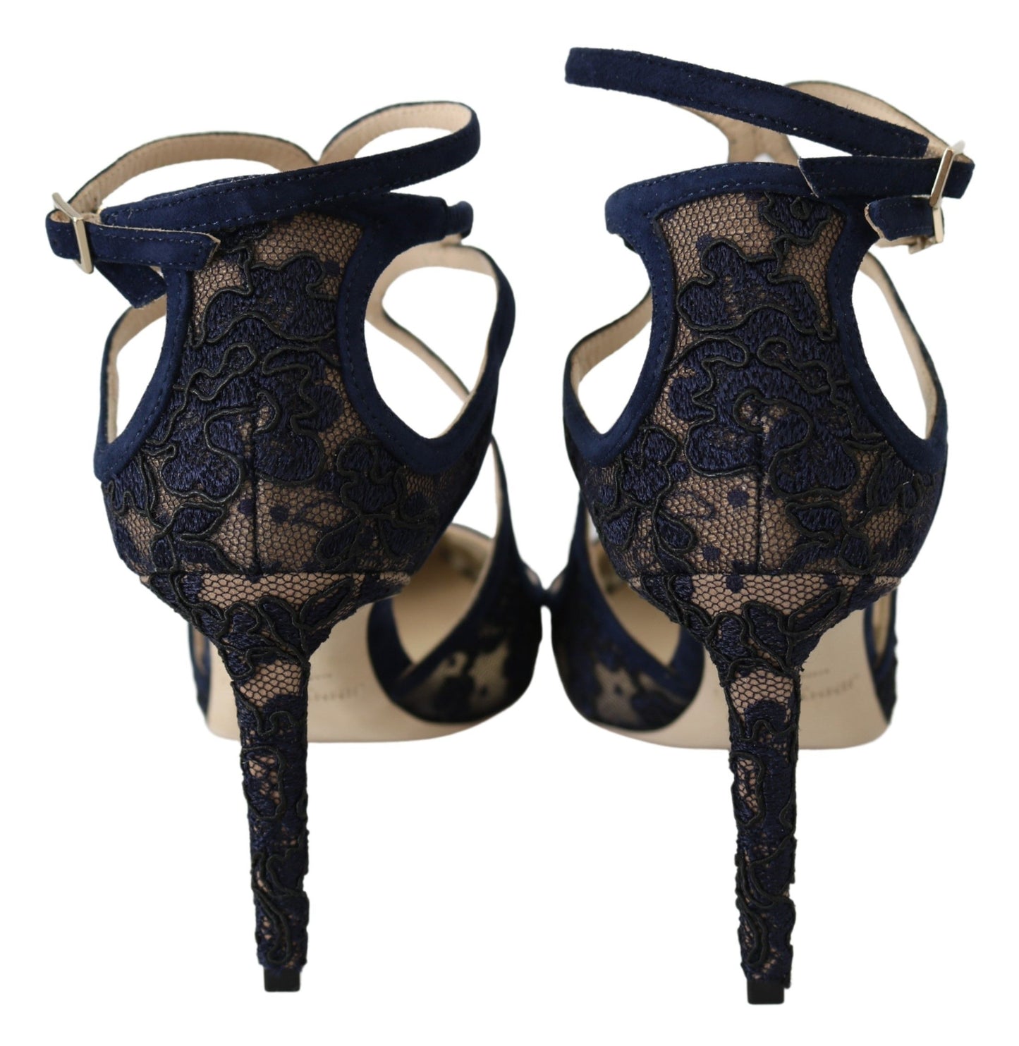 Escarpins en cuir bleu marine Lancer de Jimmy Choo : l'élégance débridée.
