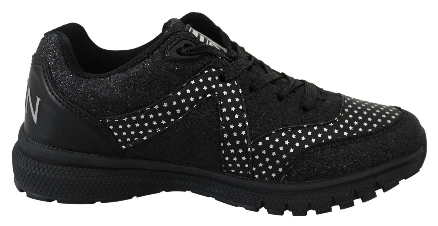Plein Sport Chaussures de sport Jasmines, élégantes, noires, type running.