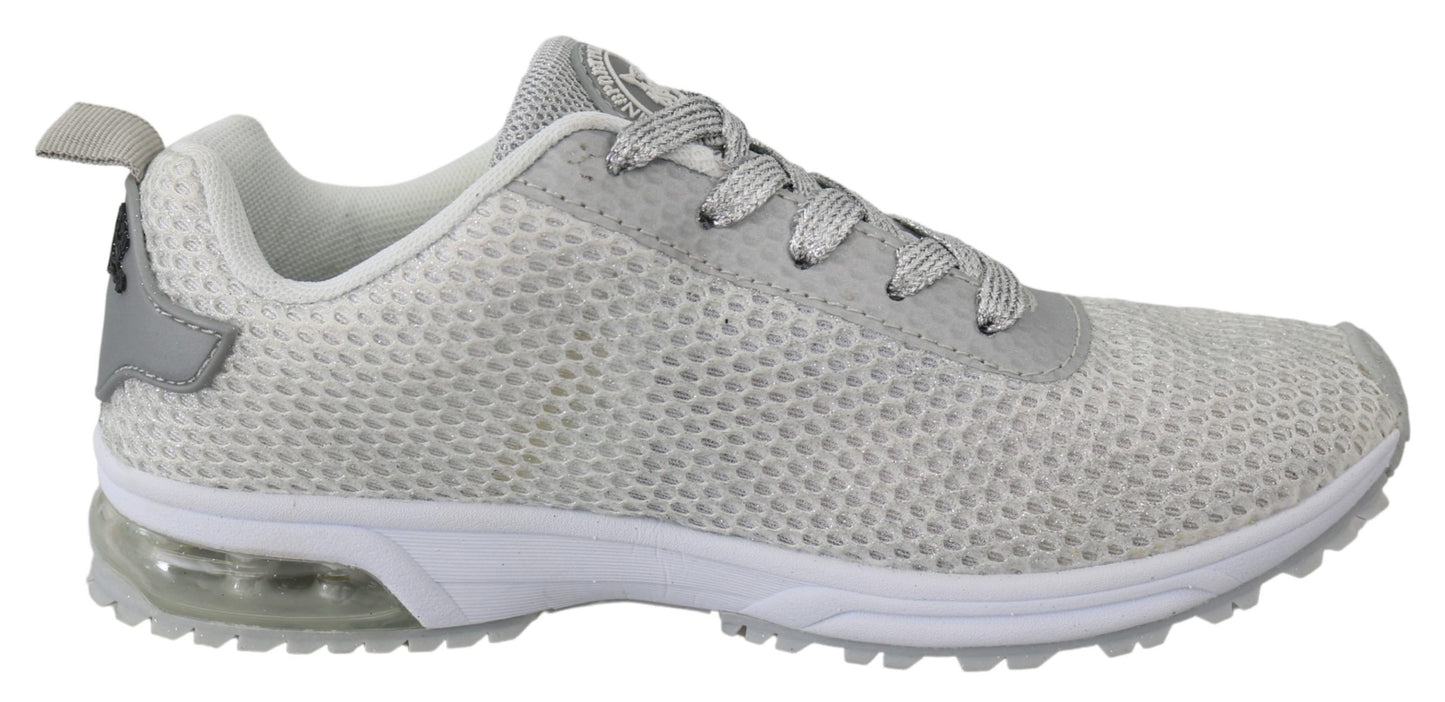 Plein Sport, baskets sport Gretel argentées Glamorous