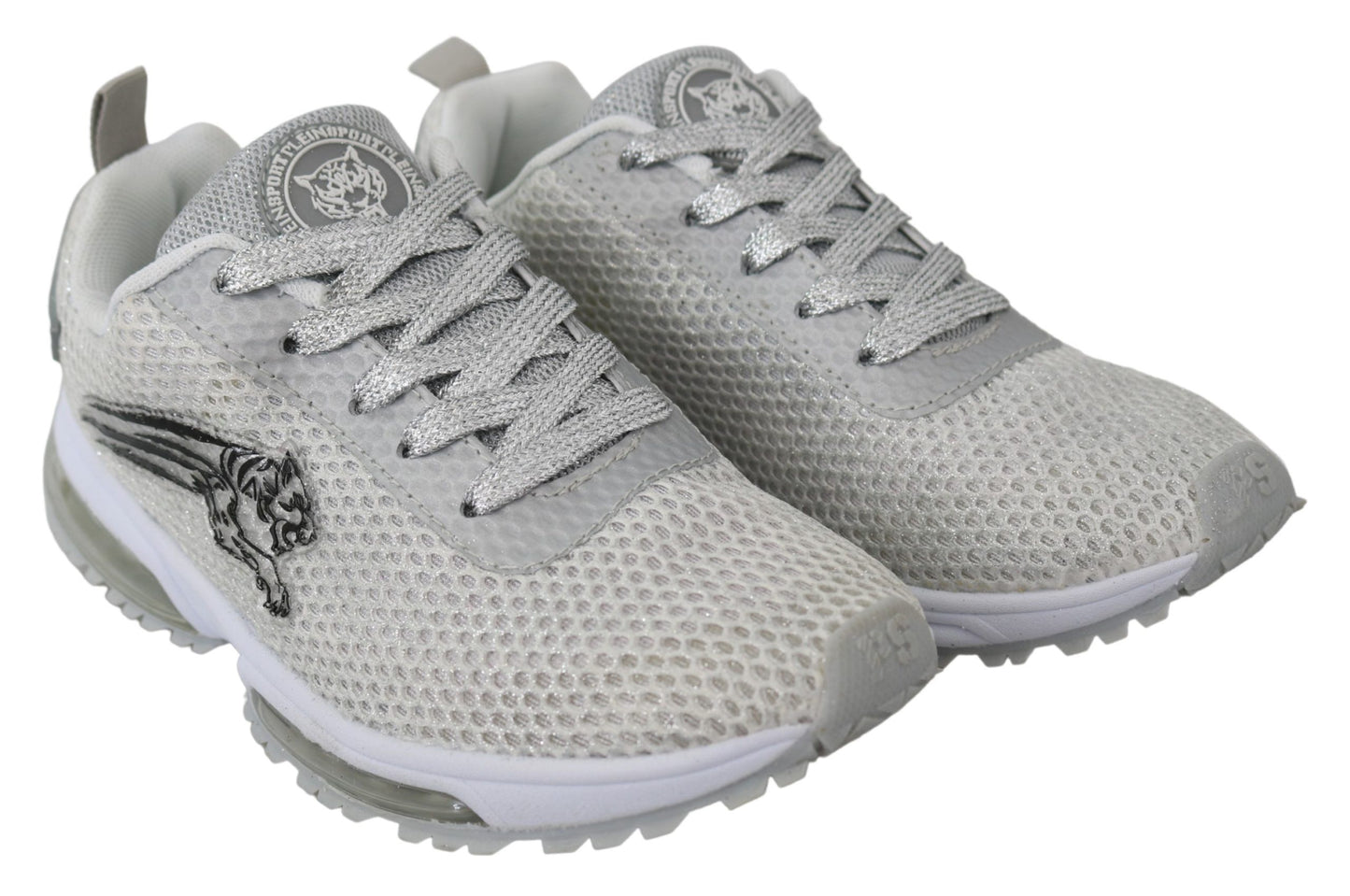 Plein Sport, baskets sport Gretel argentées Glamorous