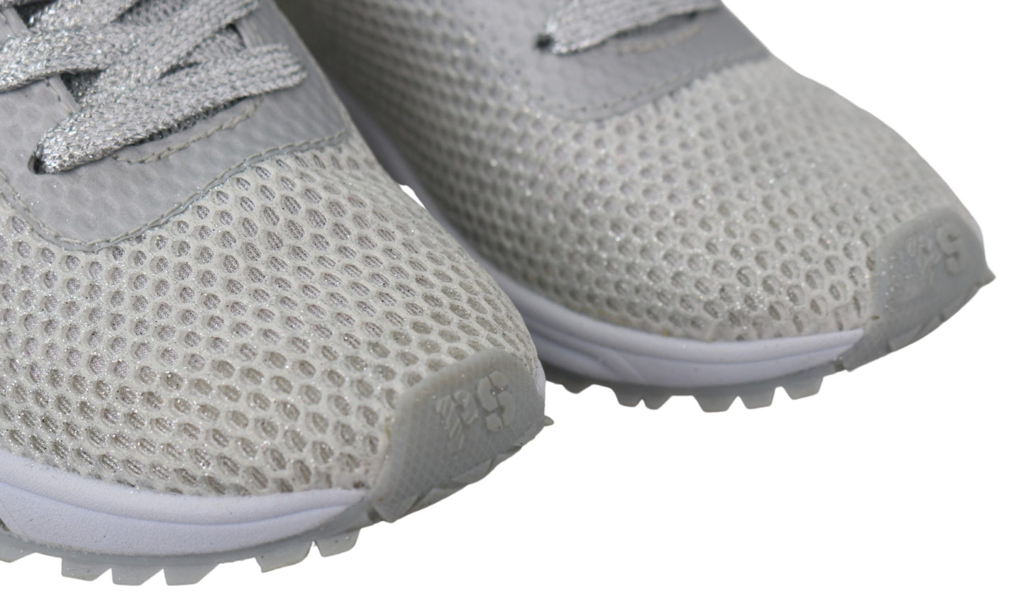 Plein Sport, baskets sport Gretel argentées Glamorous