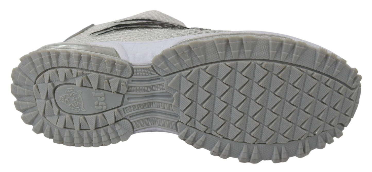 Plein Sport, baskets sport Gretel argentées Glamorous
