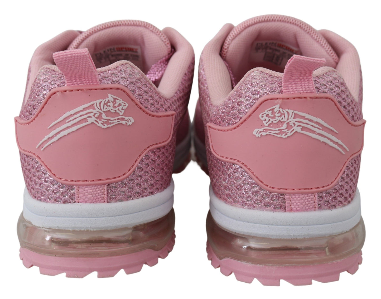 Sneakers Plein Sport Chic, rose poudré, fabrication artisanale.