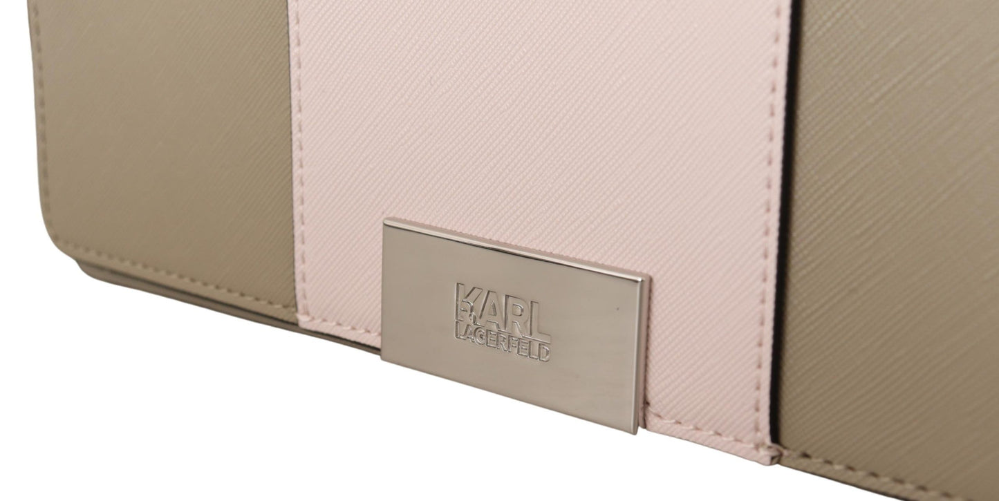 Karl Lagerfeld Chic Sage schoudertas met dubbele banden