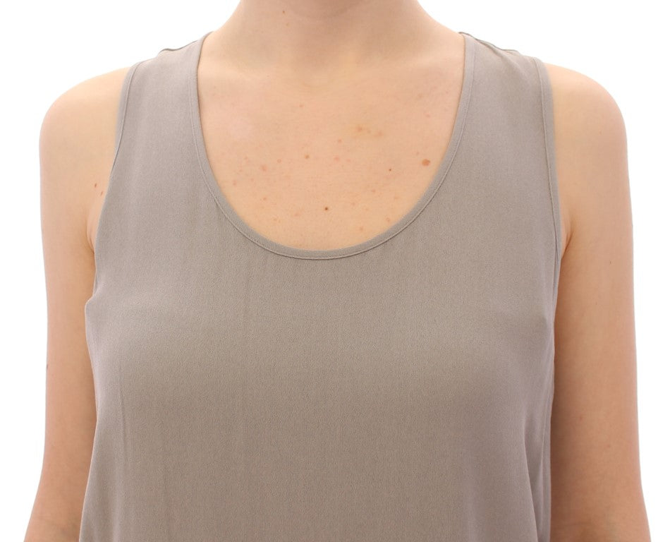 Comeforbreakfast Haut débardeur en viscose gris