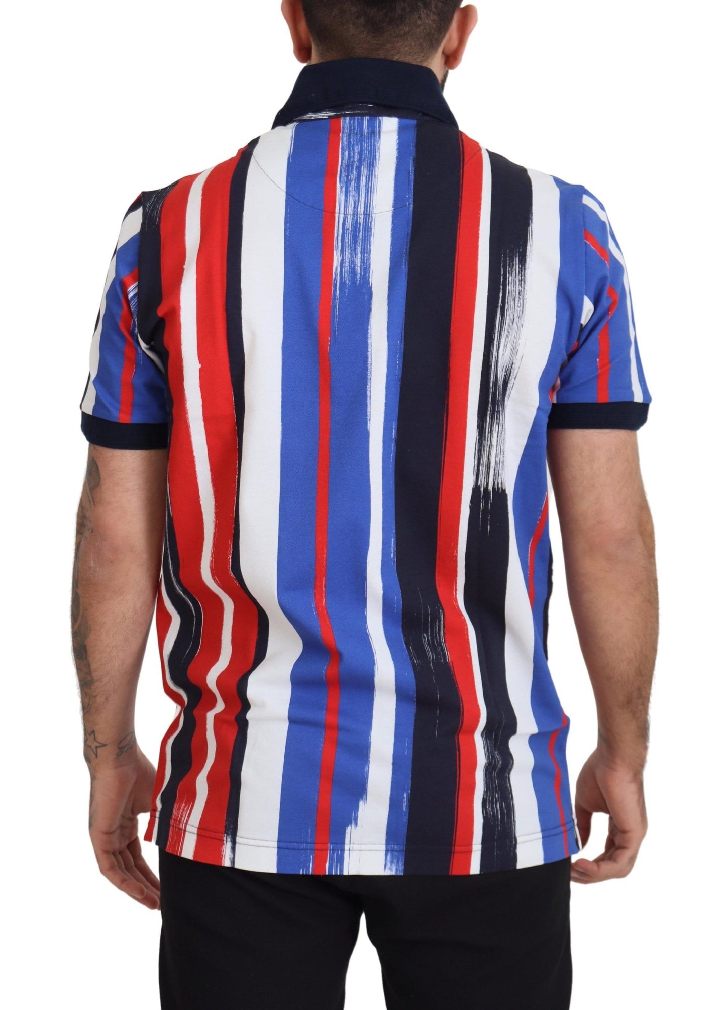 T-shirt polo en coton multicolore Dolce & Gabbana