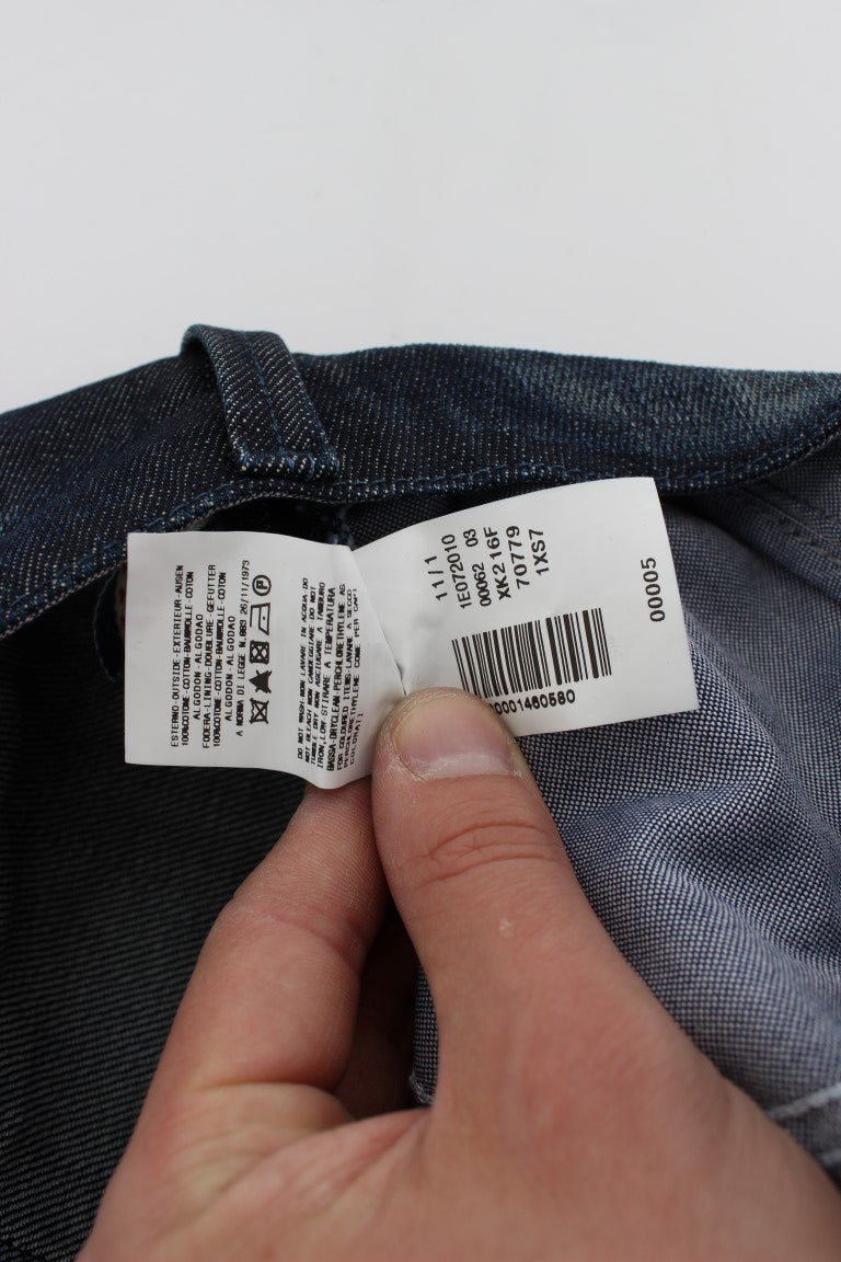 Jean droit taille normale en coton bleu Acht