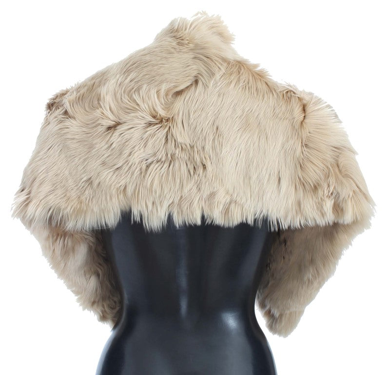 Dolce & Gabbana Beige Alpaca Kraag Sjaal
