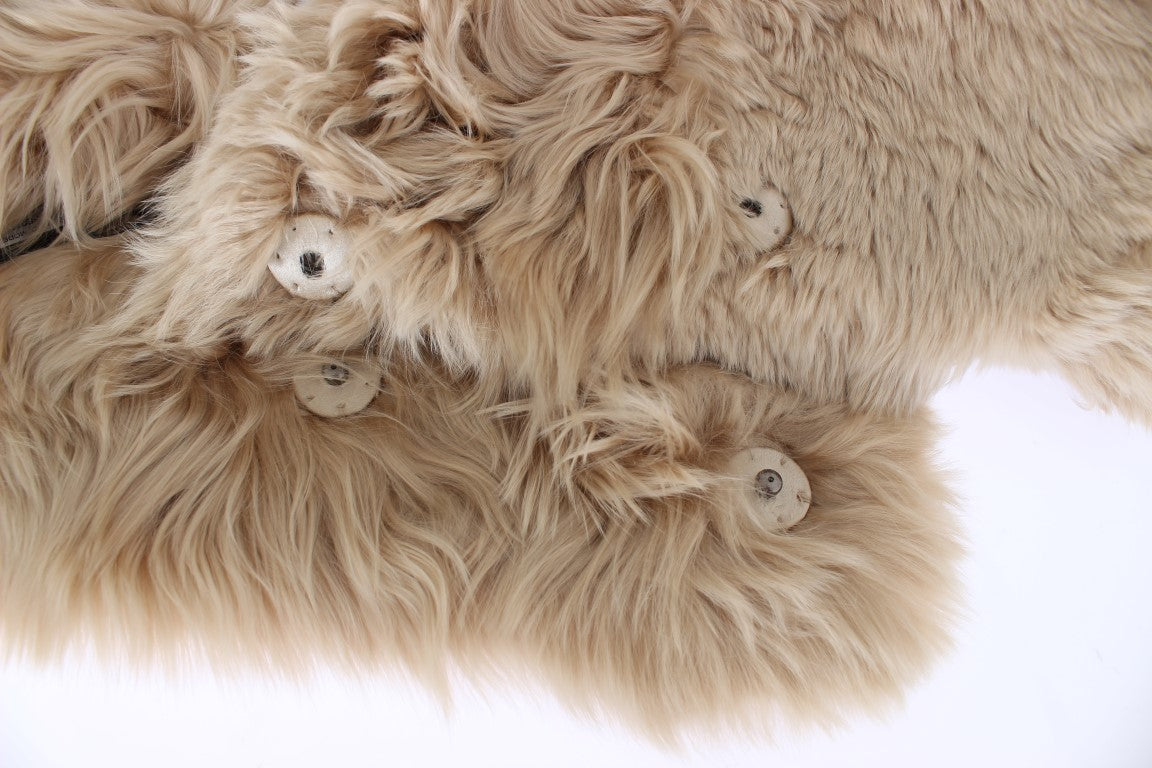 Dolce & Gabbana Beige Alpaca Kraag Sjaal