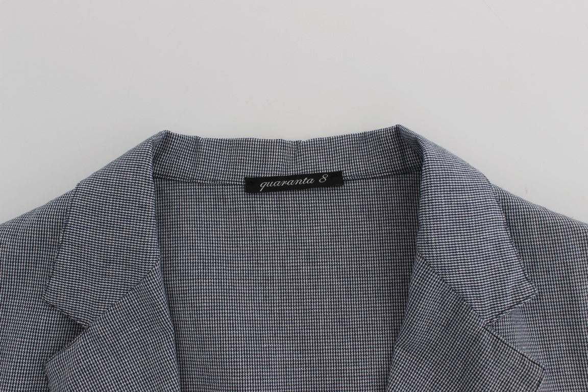 Master Coat Bleu, Blazer à Double Rang de Boutons, Coupe Régulière