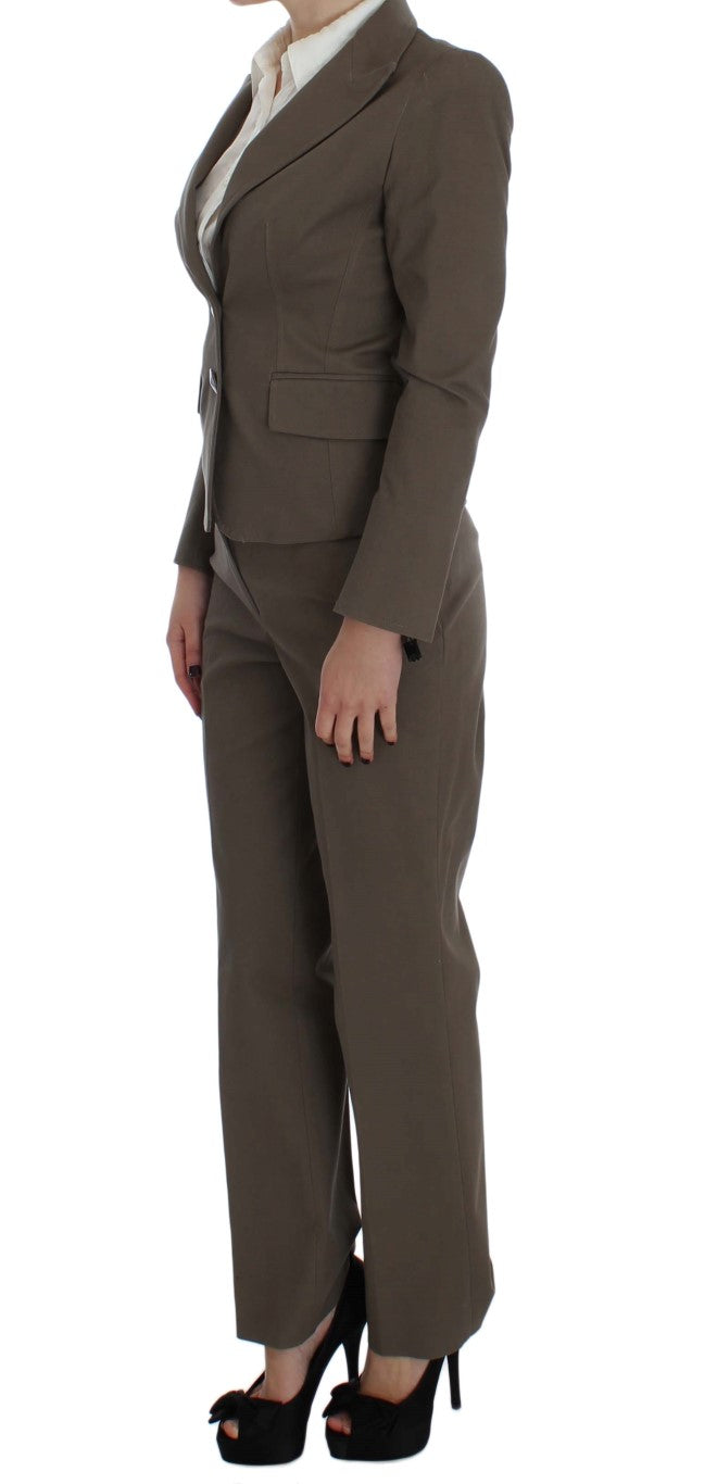 Costume en coton et laine beige de BENCIVENGA