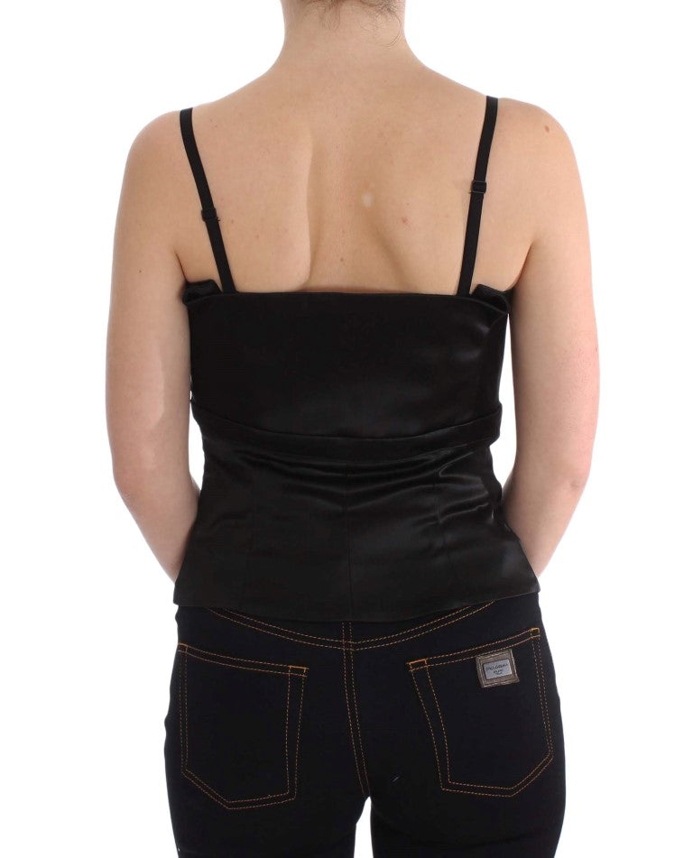 Exte Haut de soirée, débardeur noir, pour fête