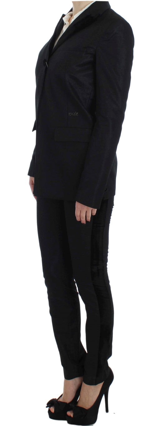 Exte Costume trois pièces noir à un bouton