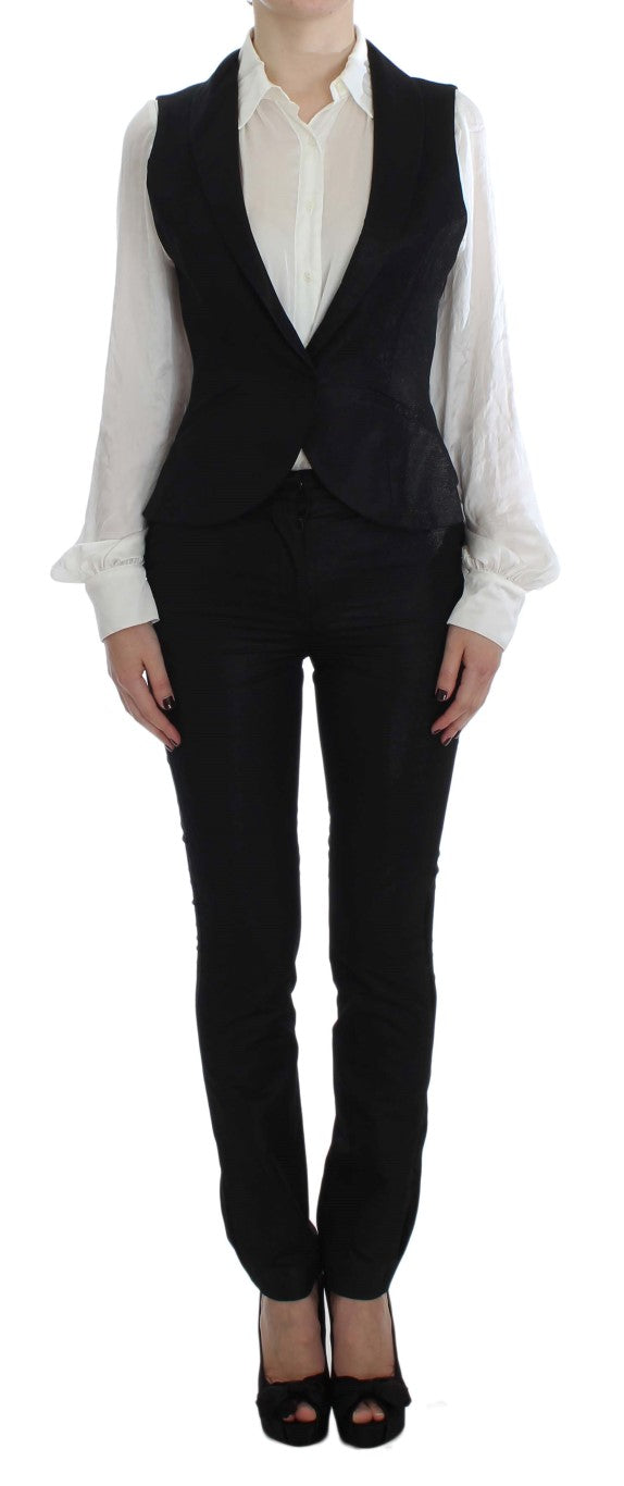 Exte Costume trois pièces noir à un bouton
