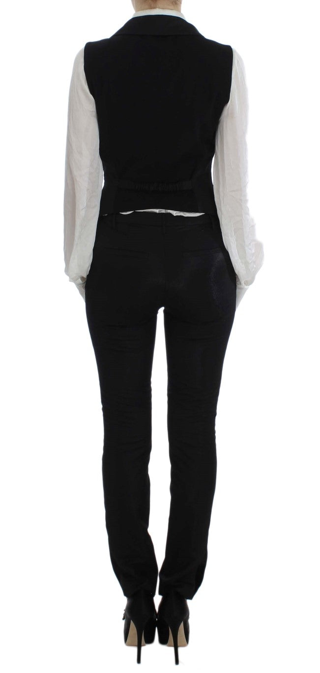 Exte Costume trois pièces noir à un bouton