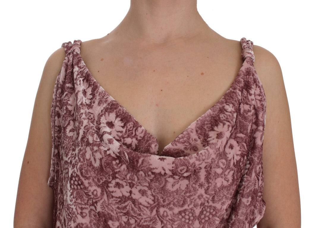 Exte Haut chemisier en soie de viscose à imprimé floral rose