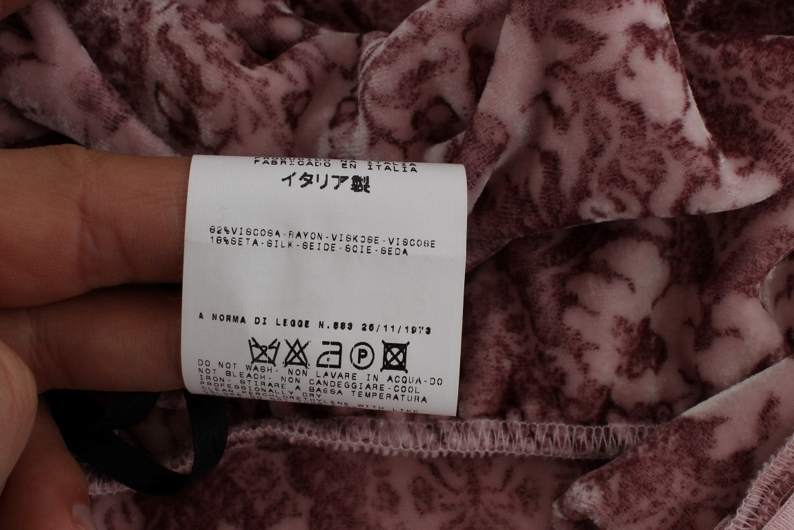 Exte Haut chemisier en soie de viscose à imprimé floral rose