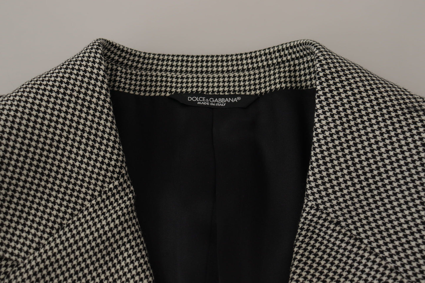 Blazer à carreaux gris à simple boutonnage de Dolce & Gabbana