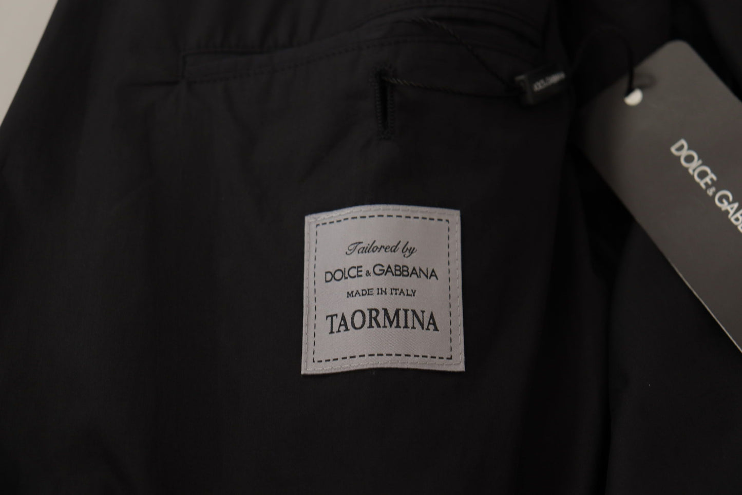 Dolce & Gabbana TAORMINA, blazer noir à simple boutonnage