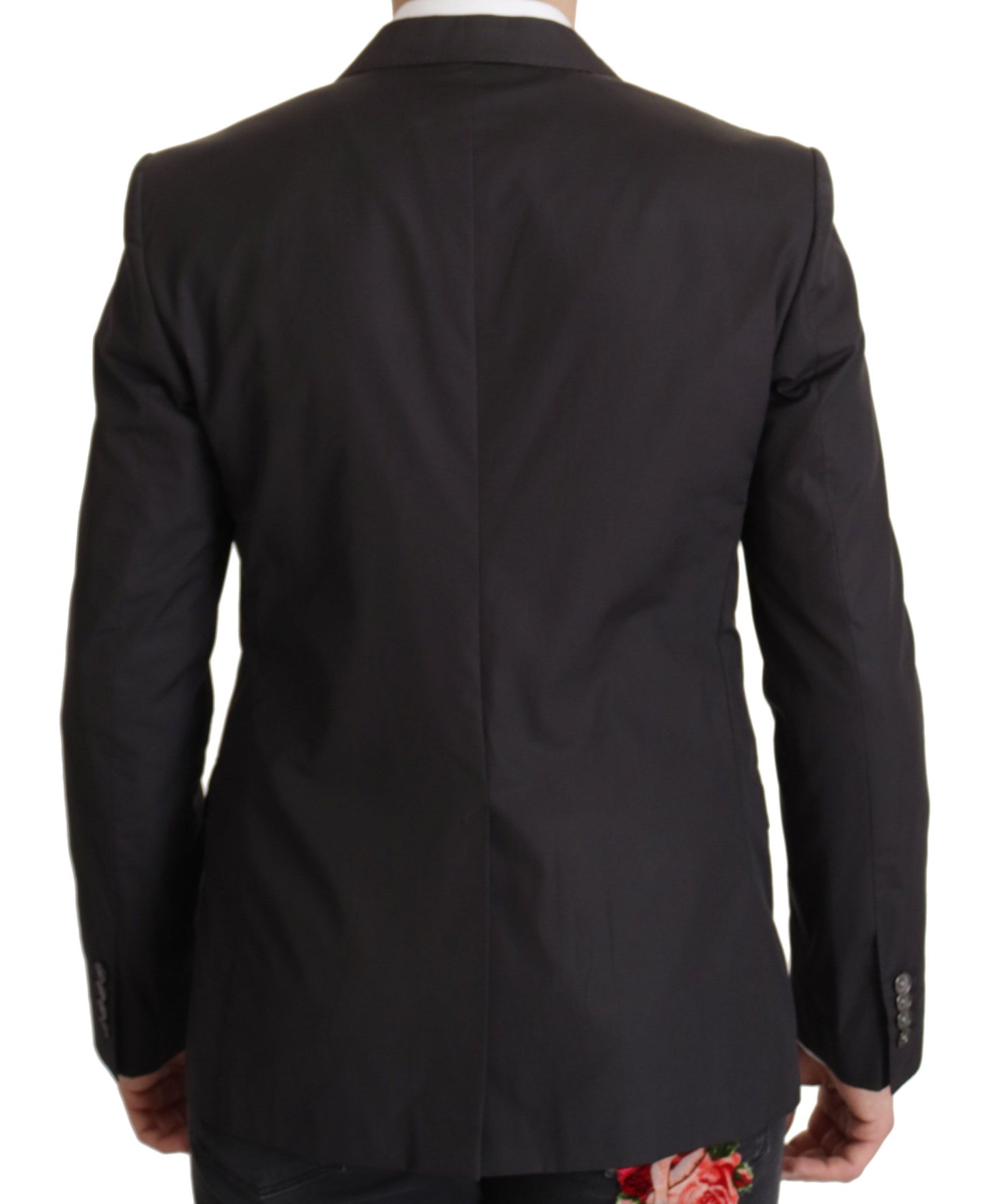 Dolce & Gabbana TAORMINA, blazer noir à simple boutonnage