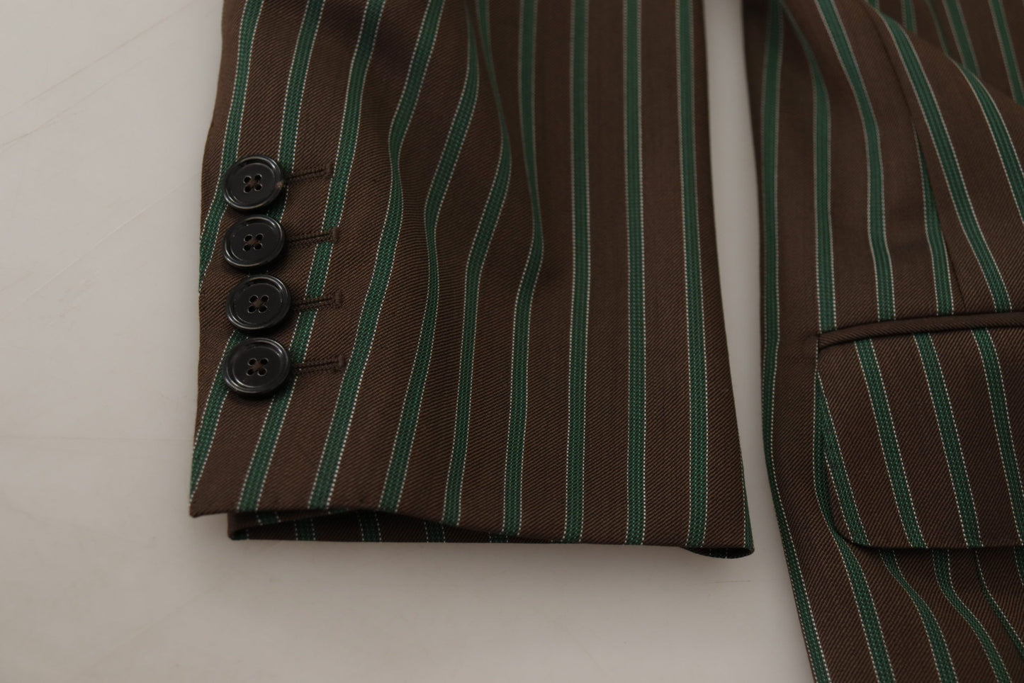 Dolce & Gabbana dubbelbrestige blazer met meerkleurige strepen
