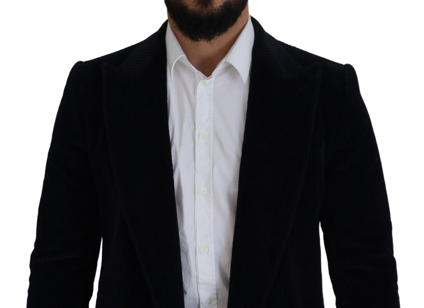 Dolce & Gabbana Zwarte Katoenen Lange Cardigan Jas voor Heren