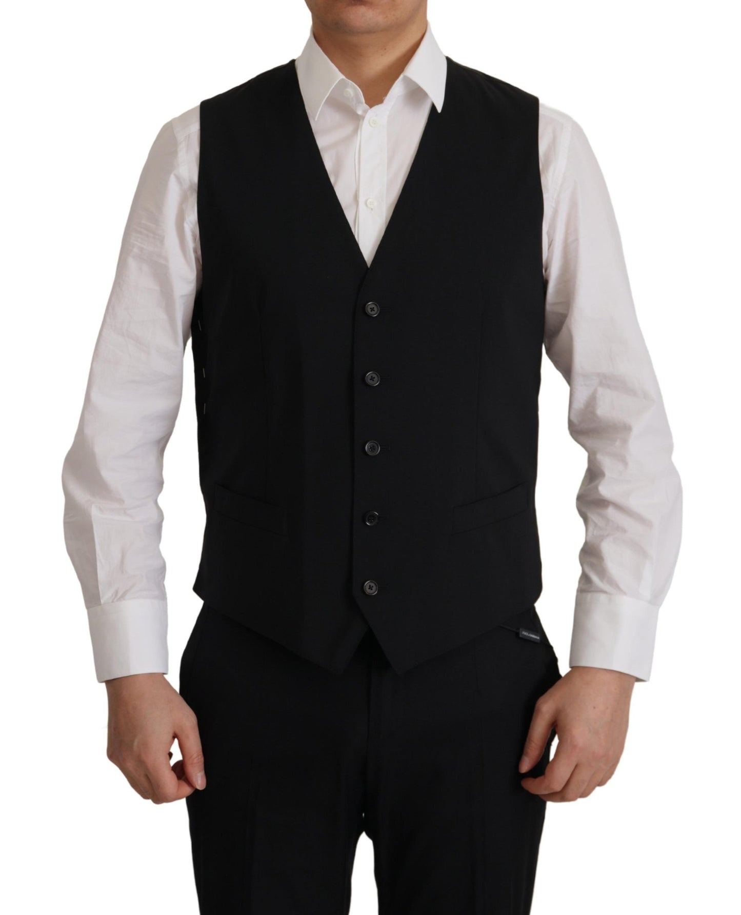 Veste et gilet noirs Dolce & Gabbana, ensemble 2 pièces, blazer MARTINI