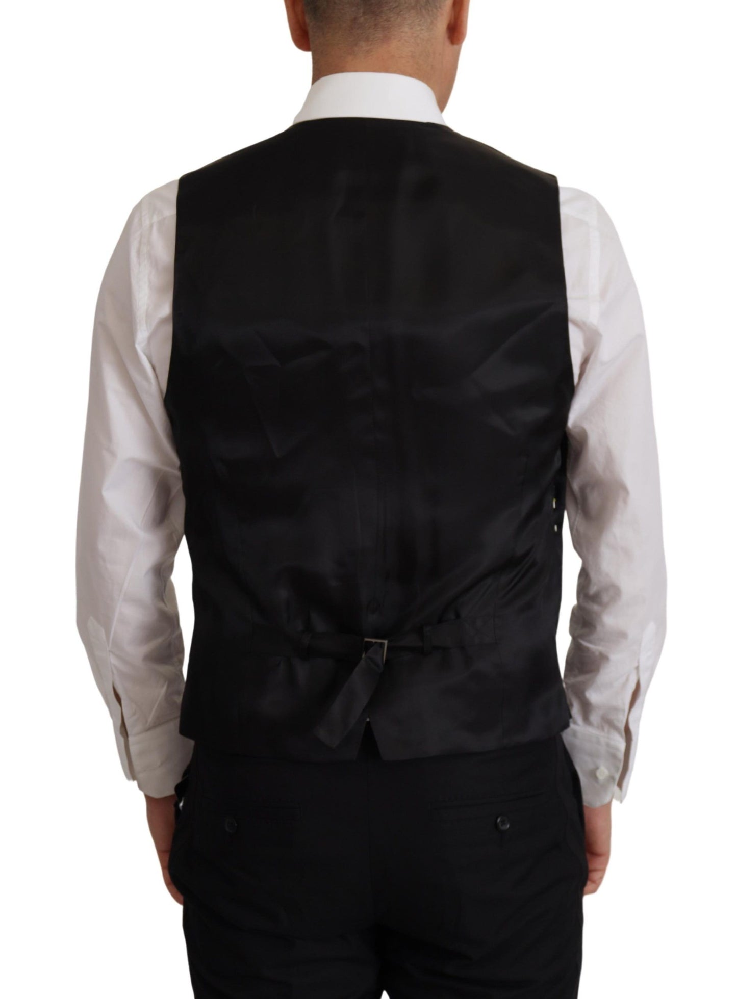 Veste et gilet noirs Dolce & Gabbana, ensemble 2 pièces, blazer MARTINI