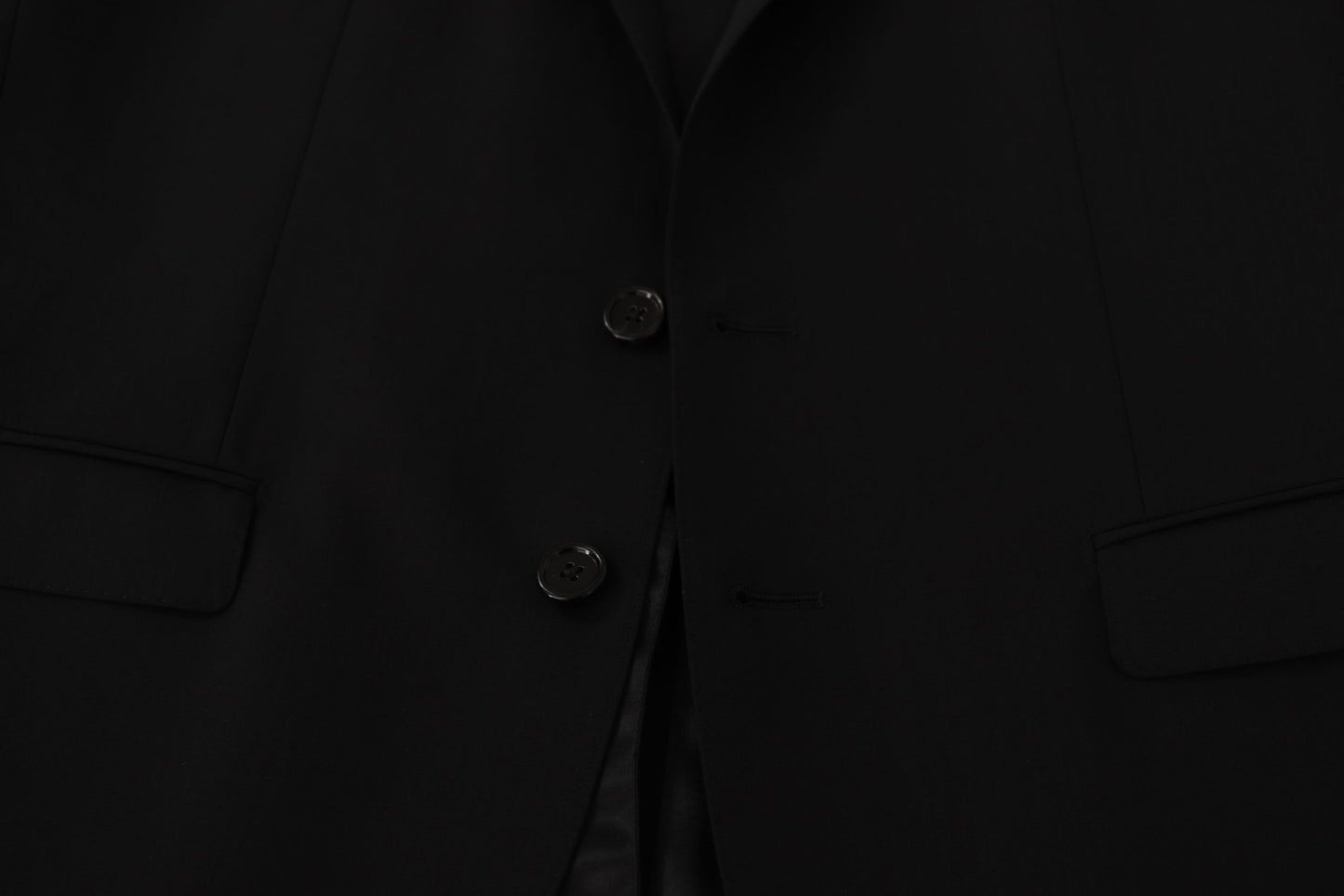 Dolce & Gabbana Veste noire à simple boutonnage MARTINI Blazer