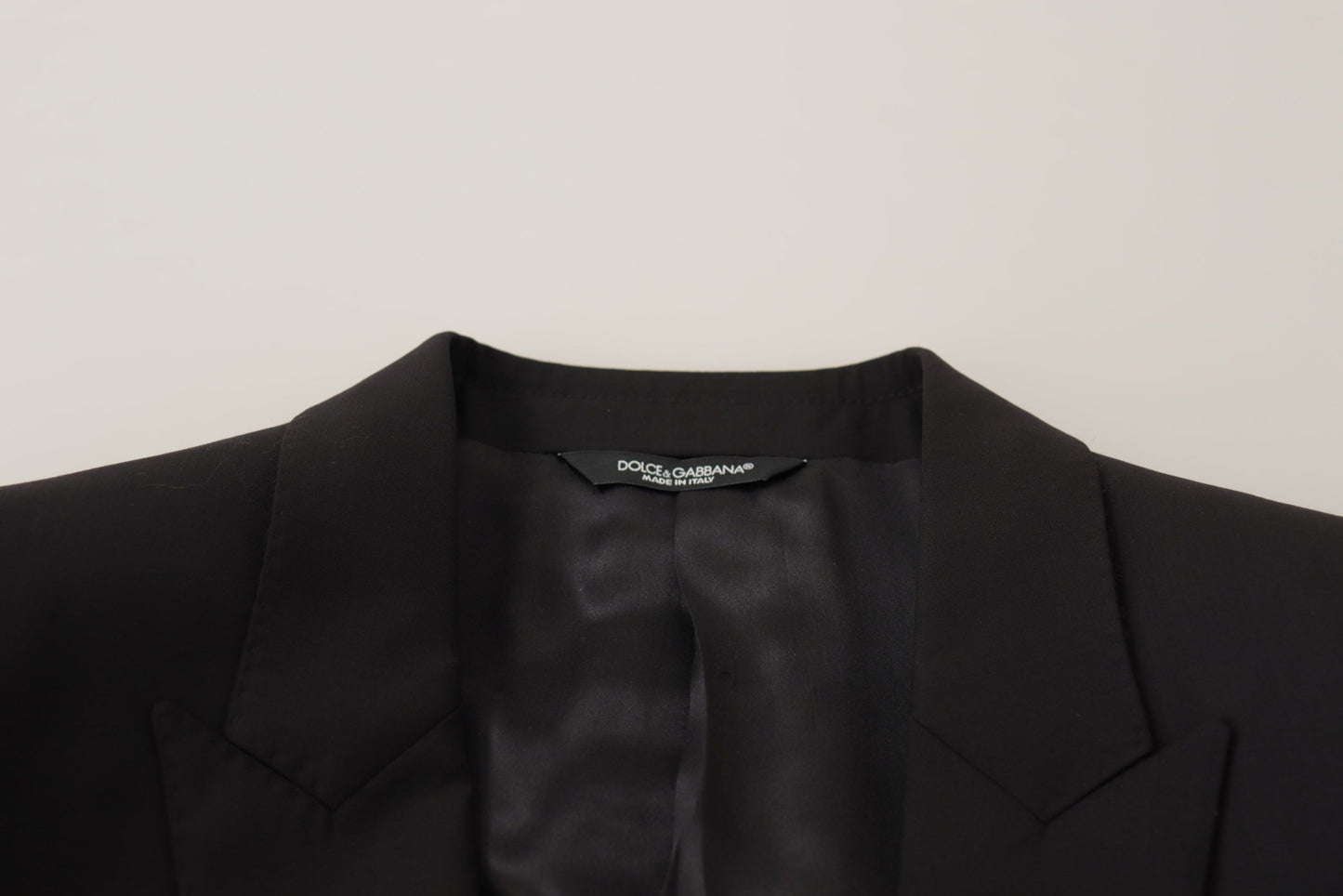 Dolce & Gabbana Veste noire à simple boutonnage MARTINI Blazer