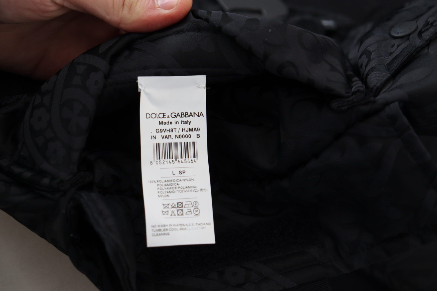Veste sans manches à fermeture éclair intégrale en nylon noir Dolce & Gabbana