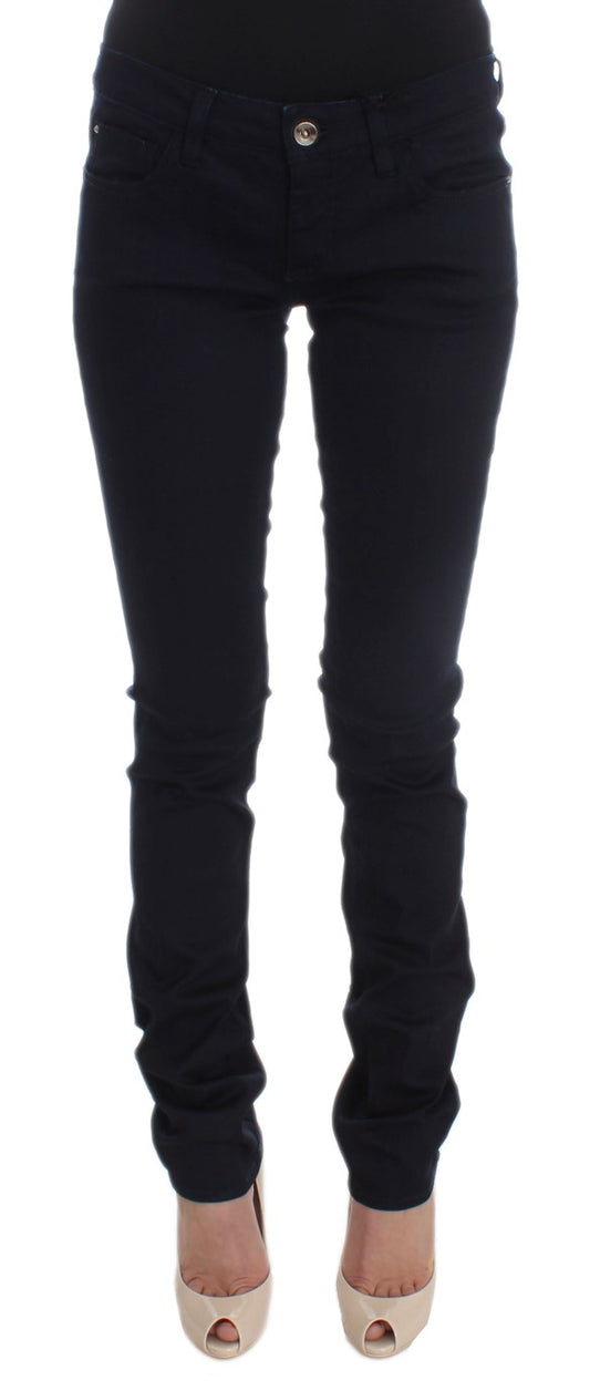 Costume National Blauwe Slim Fit Jeans van gemengd katoen