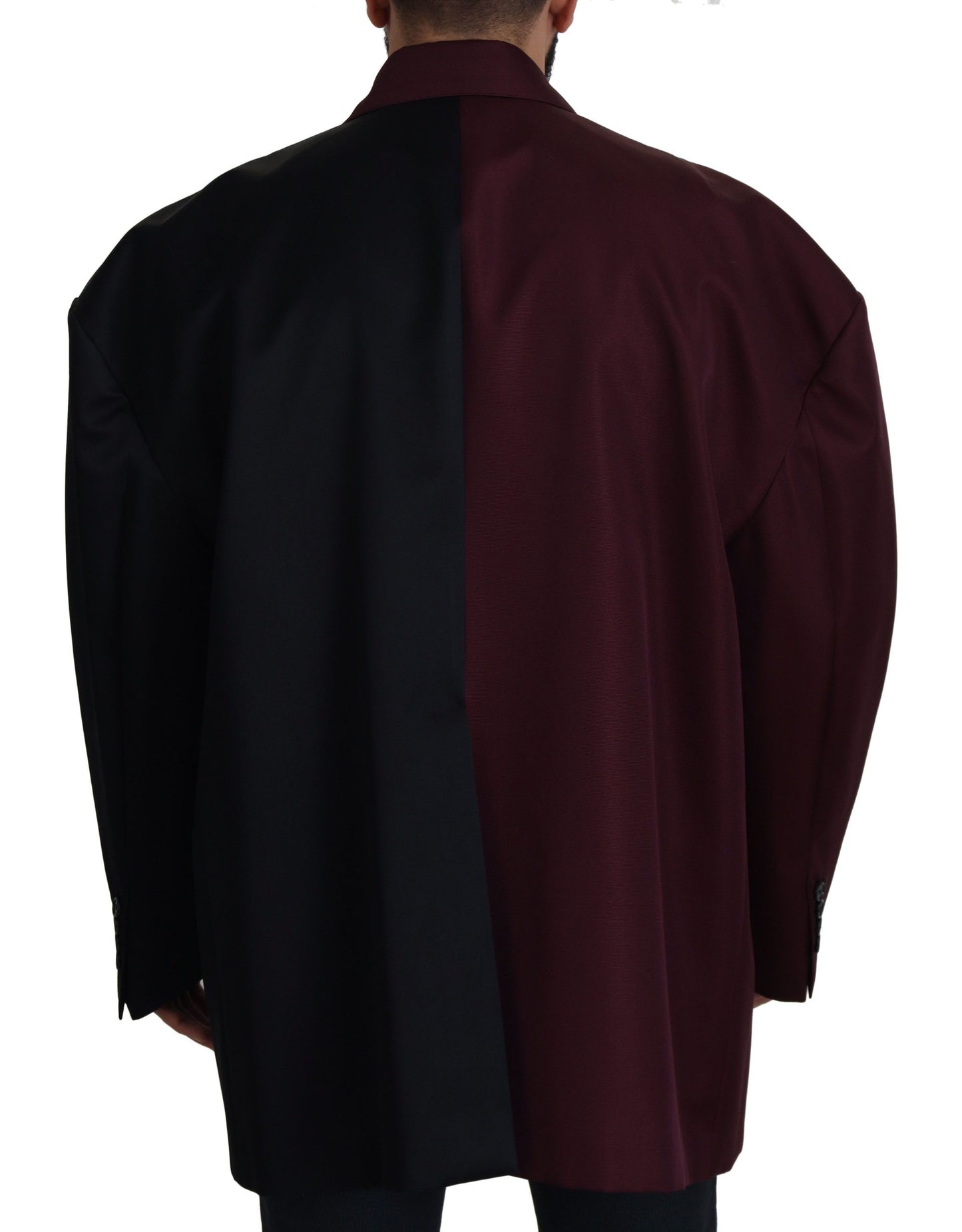 Dolce & Gabbana Bordeaux Polyester Jacket Double-Breasted