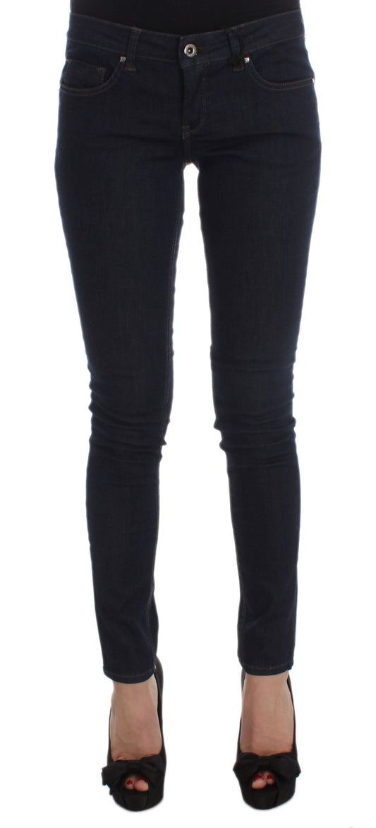 Costume National Blauwe Slim Fit Jeans van gemengd katoen