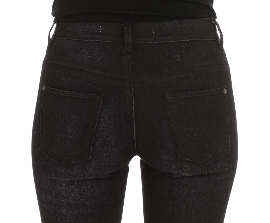 Jean slim à coupe bootcut en coton mélangé bleu d'Ermanno Scervino