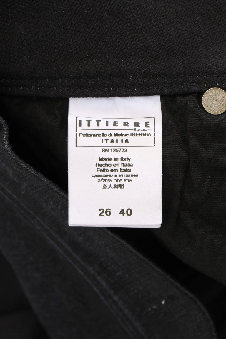 Jean slim à coupe bootcut en coton mélangé bleu d'Ermanno Scervino
