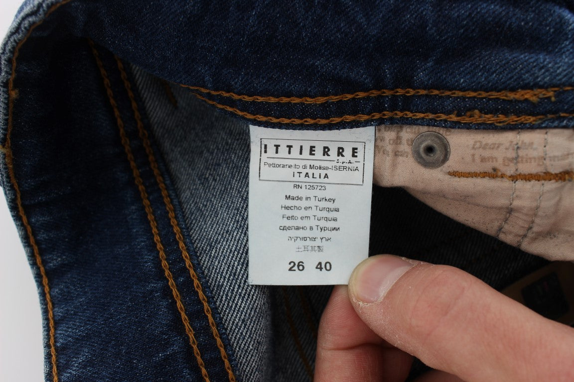 Jean slim à coupe bootcut en coton mélangé, bleu lavé, de John Galliano
