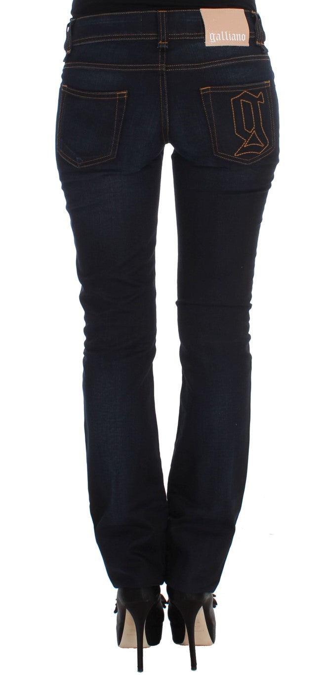 Jean slim en coton bleu John Galliano