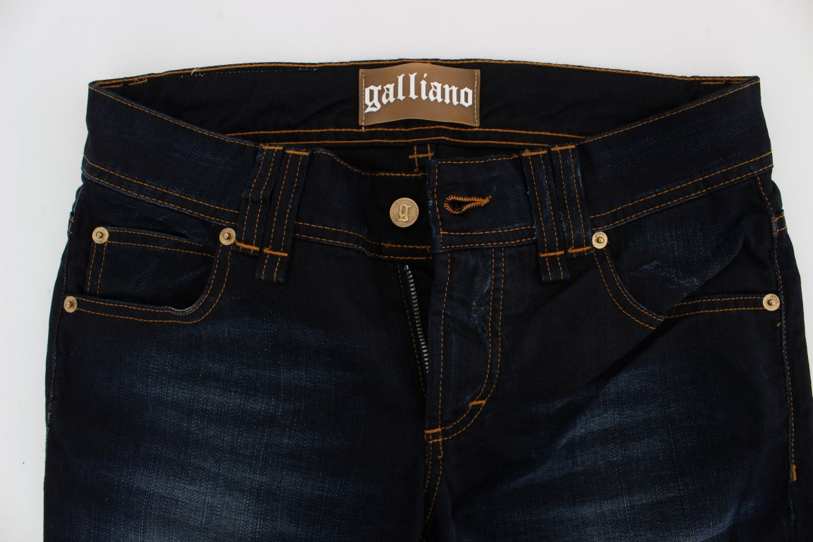 Jean slim en coton bleu John Galliano